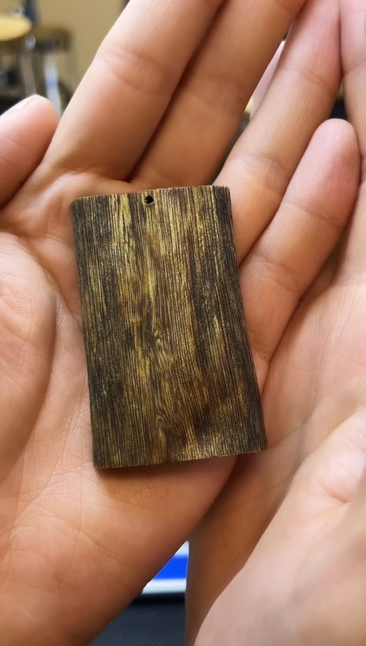 沉香吊坠开*果莺歌绿绮楠无事牌