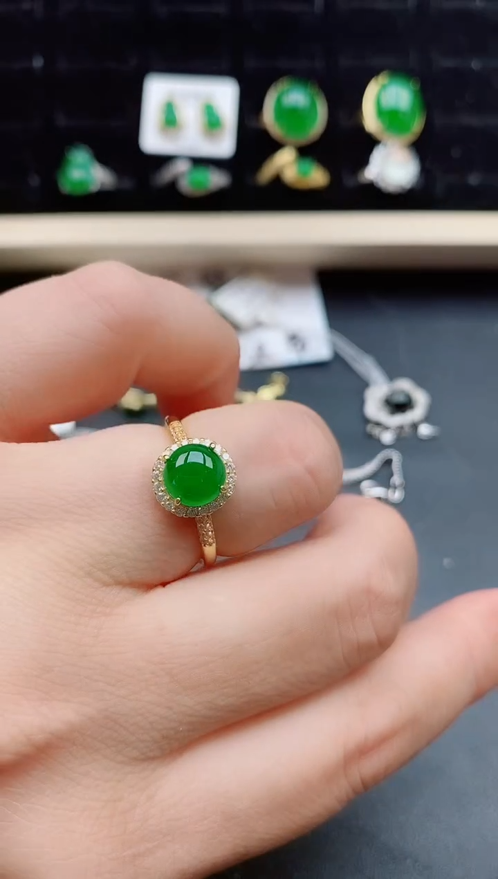【闪购商品】翡翠戒指银S925镶嵌121212