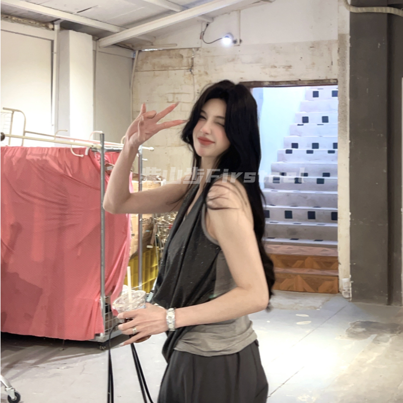 【E】柴山步 清货 自主货源 盗版必究 春夏知性优雅性感风气质上衣