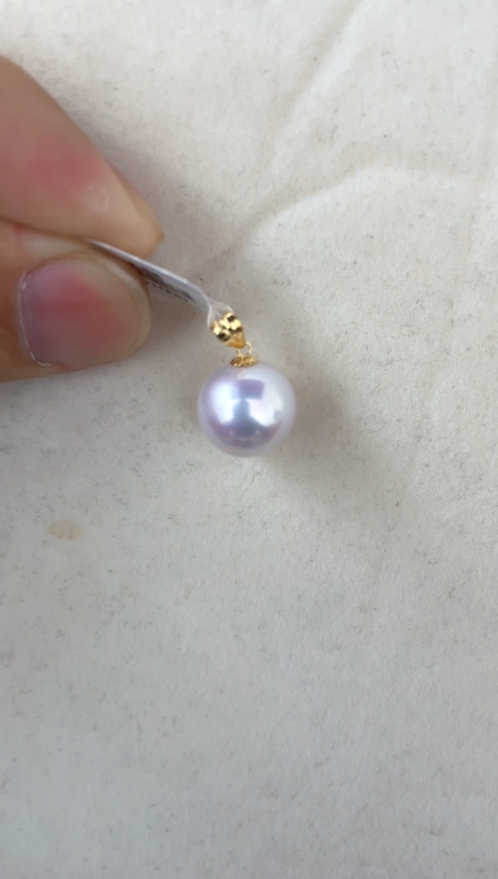 【闪购商品】淡水珍珠颈饰18K金镶嵌吊坠