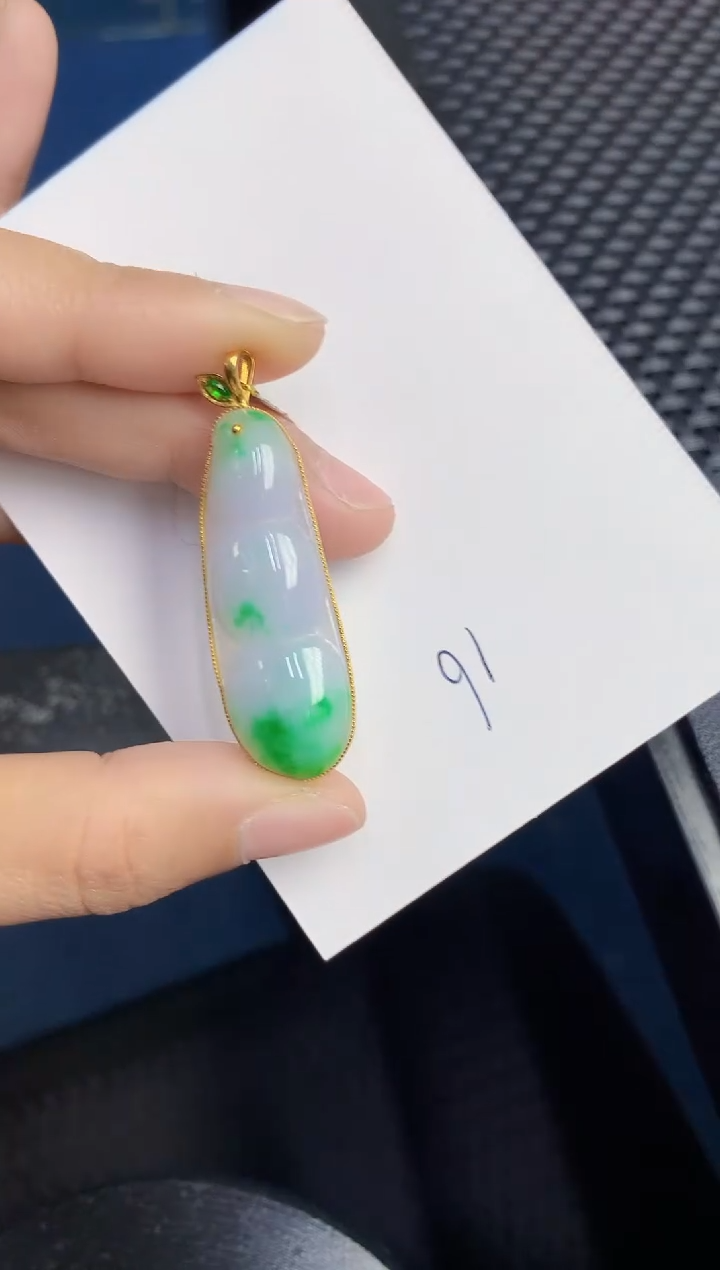 【闪购商品】翡翠颈饰18K金镶嵌000000000