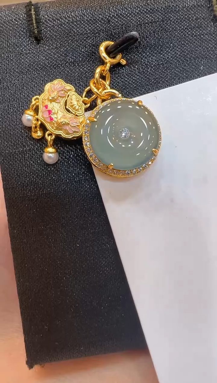 翡翠银S925镶嵌吊坠(不含链)多样性团购发一件