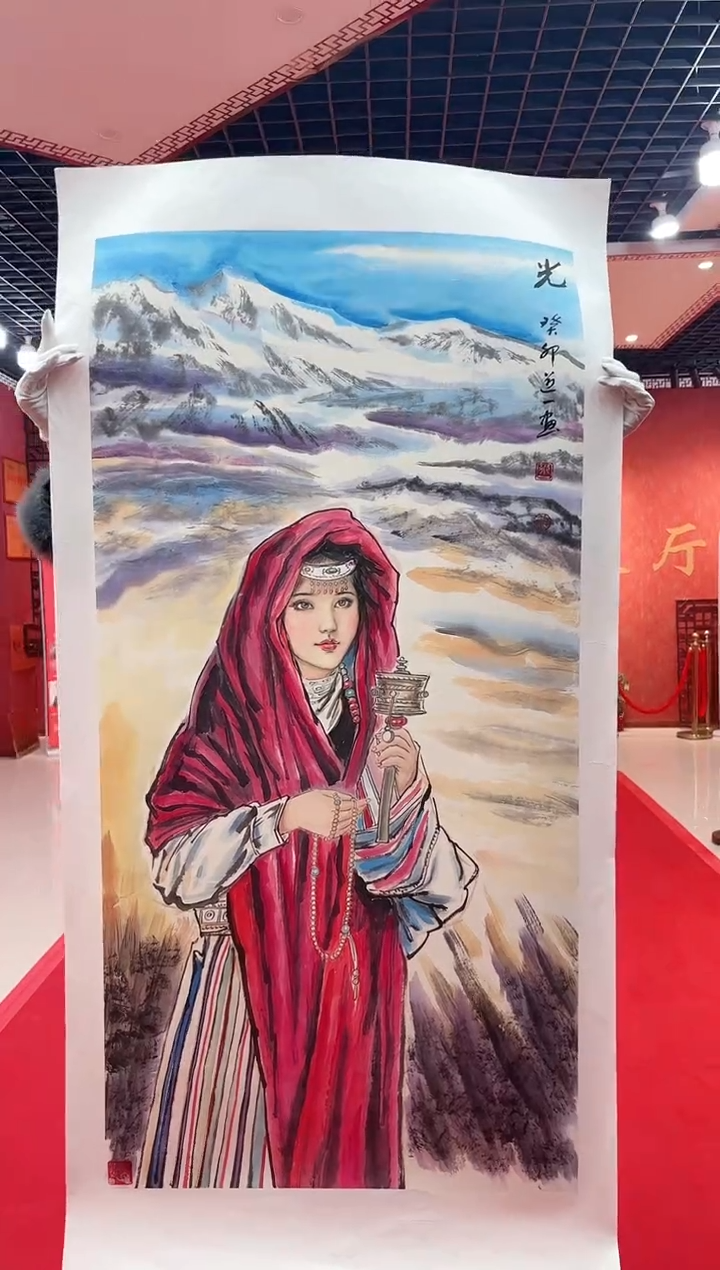 【闪购商品】国画道一老师亲笔绘画作品D100