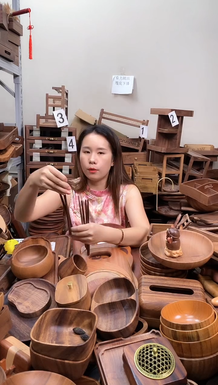     北美黑胡桃木筷子   到手10双   A