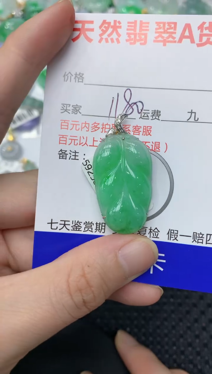 【闪购商品】翡翠颈饰18K金镶嵌111111111111