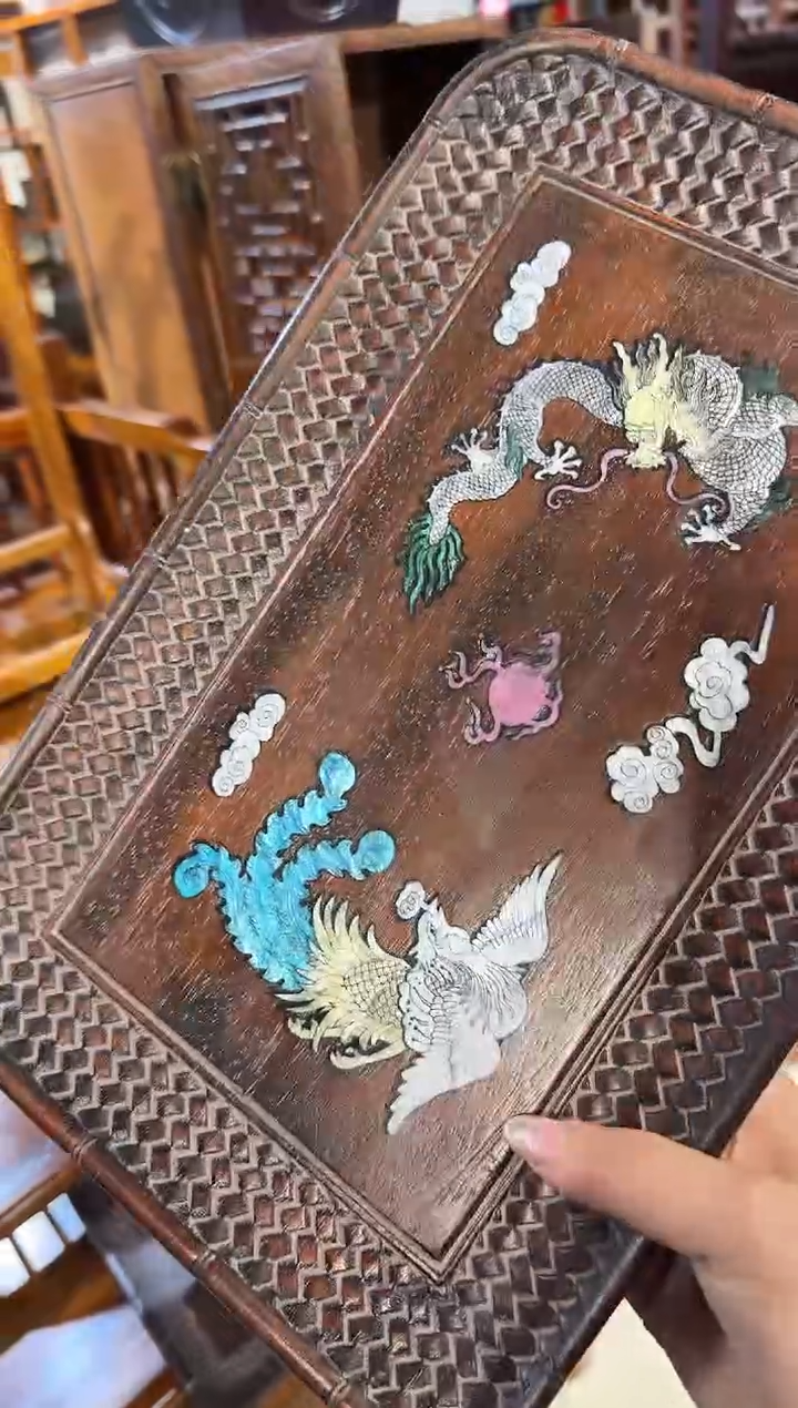 【闪购商品】木木艺龙凤呈祥茶盘128.8888