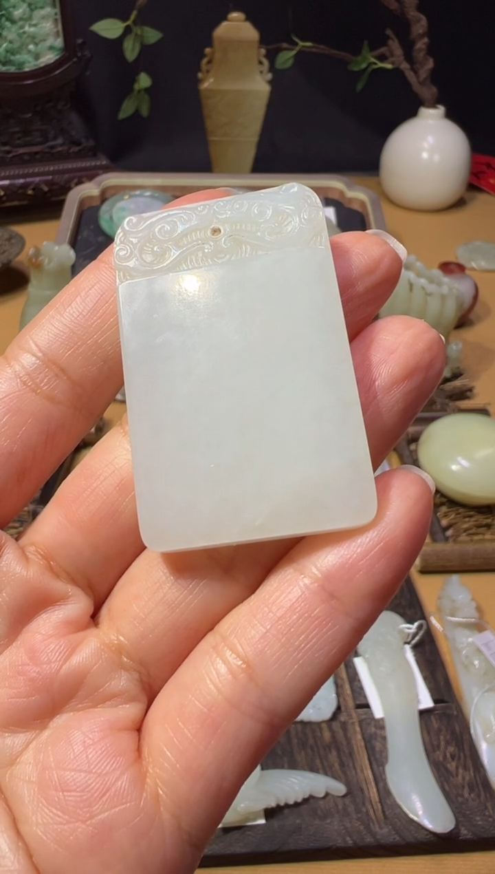 【闪购商品】和田玉山西文物商店无事牌