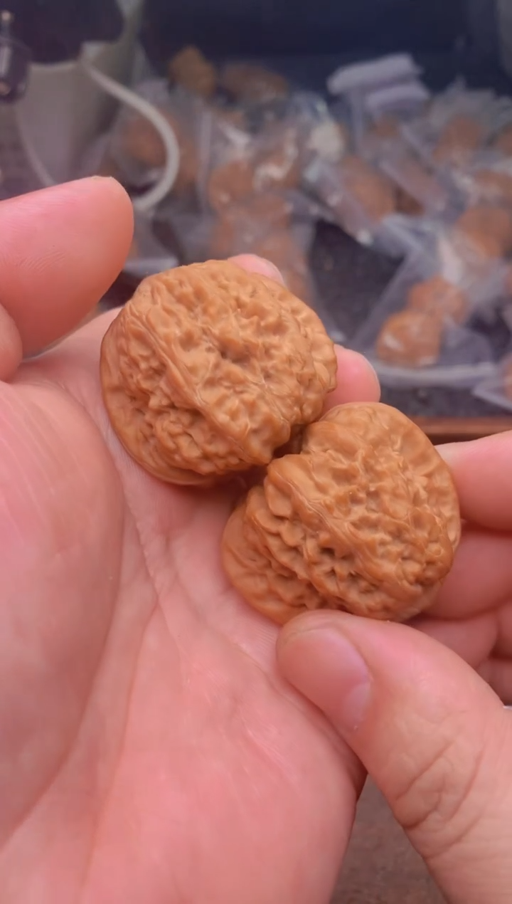 【闪购商品】文玩核桃把件B21号40尺凹底