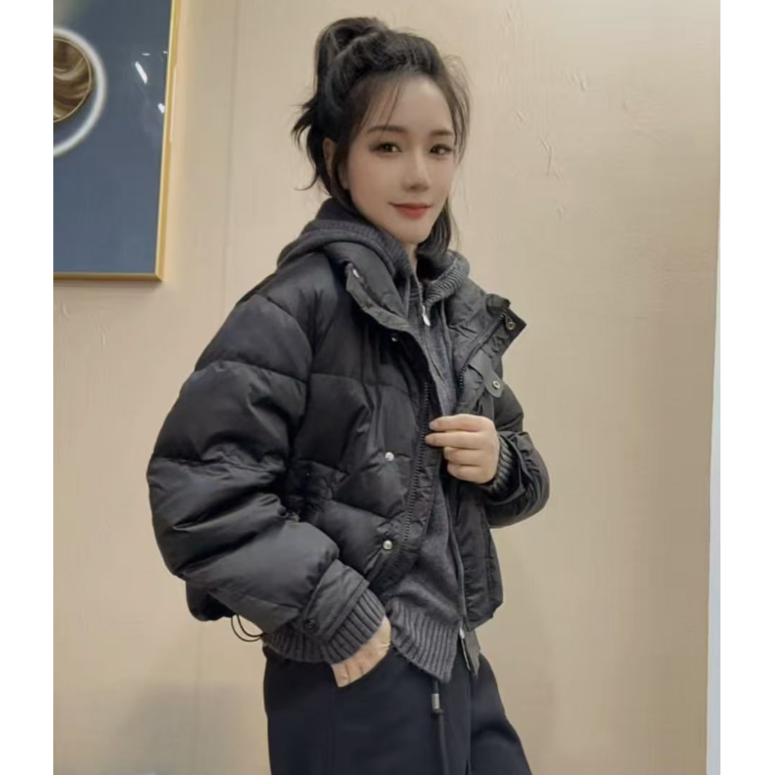 玲家精选0128款号高品质短款羽绒服