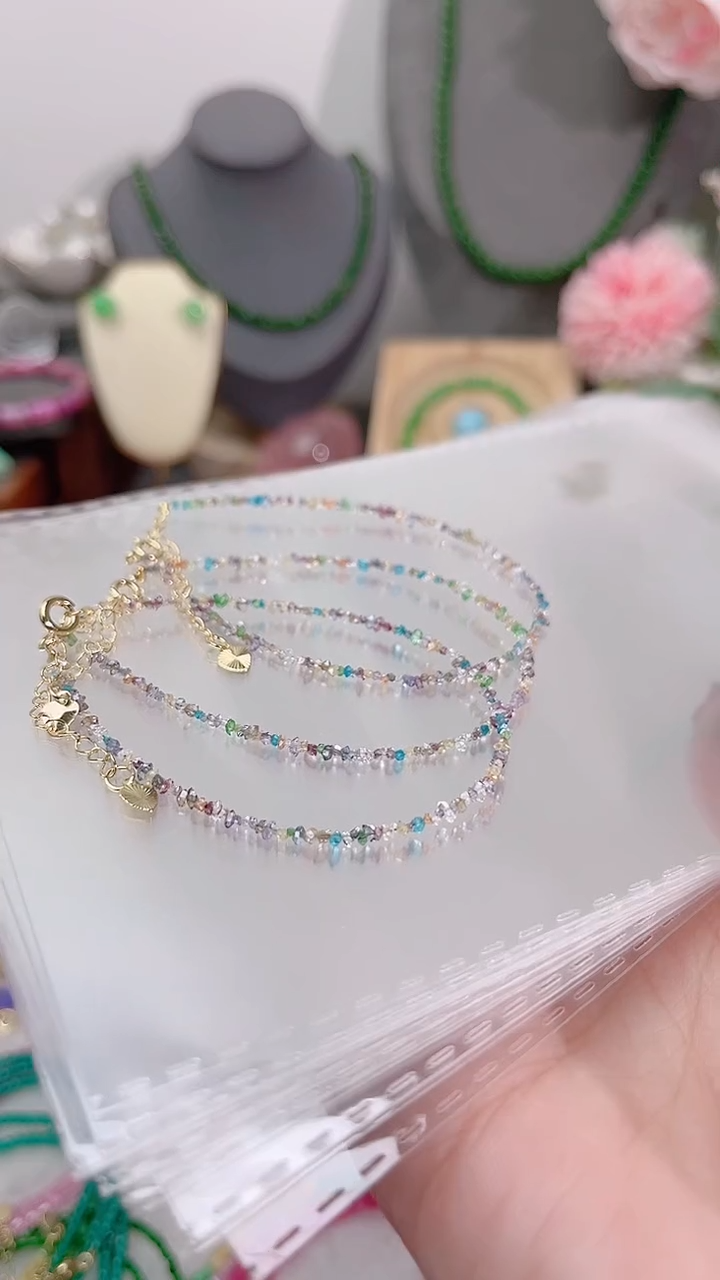 银S925镶嵌手链钻石彩99