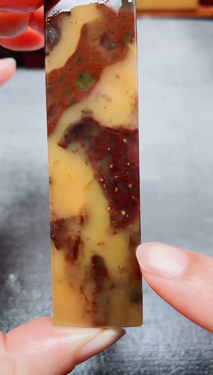 玉桂林鸡血玉素章--7
