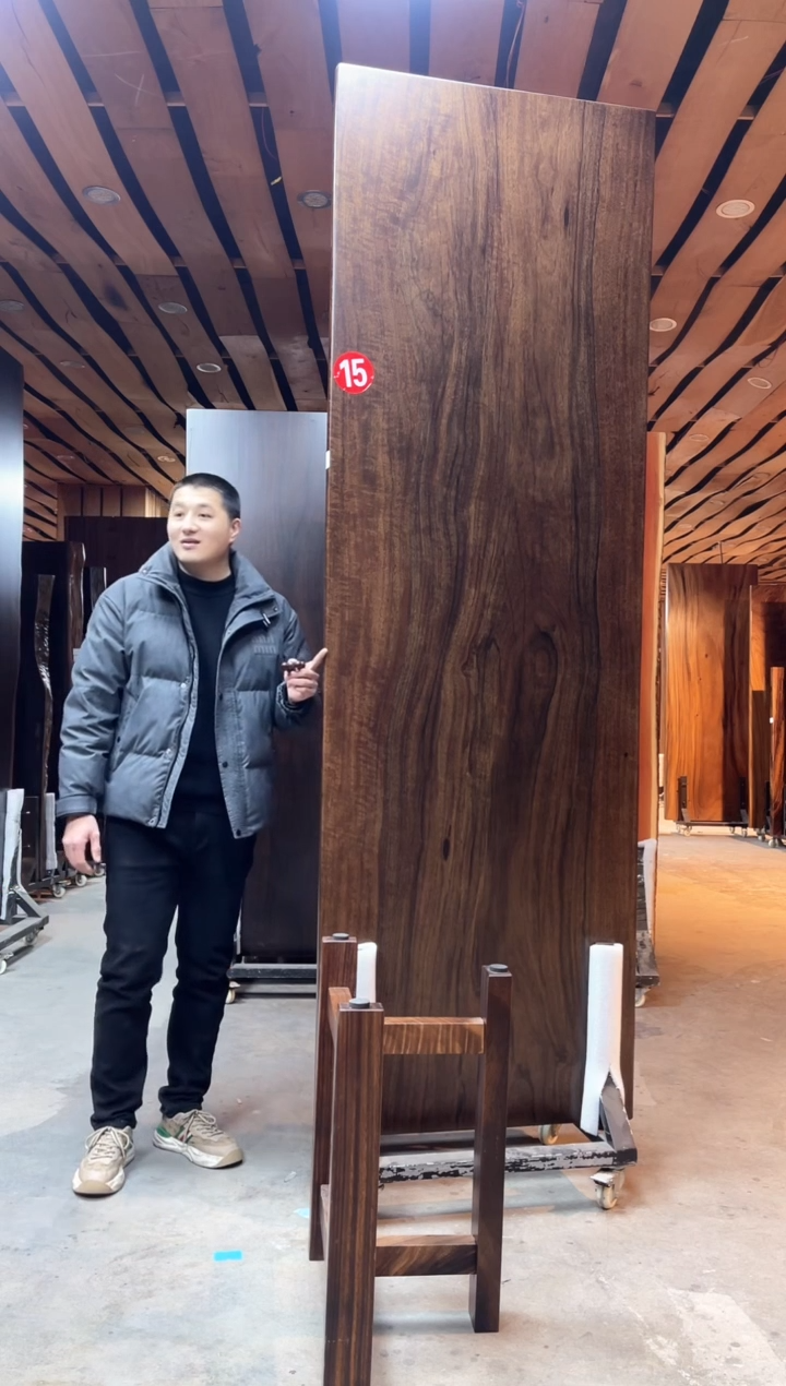 【闪购商品】木进口巴新黑胡桃261*83*7