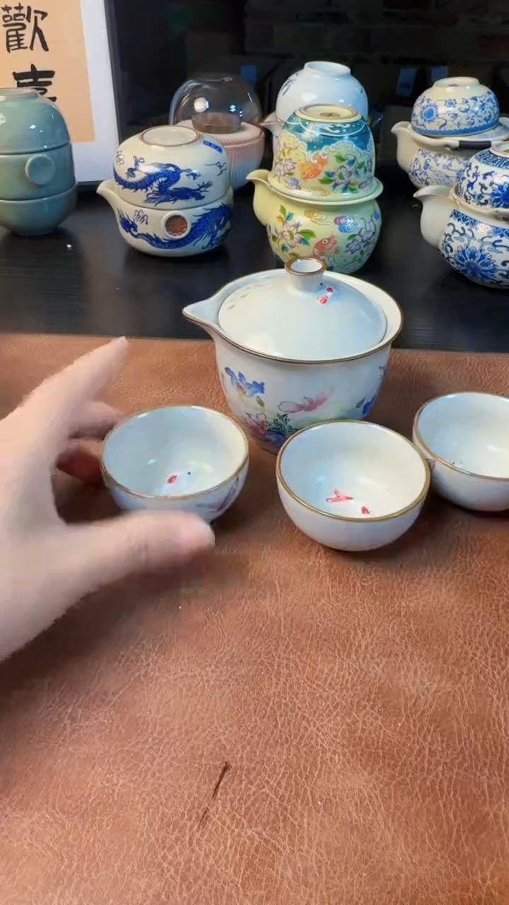 【闪购商品】杯德化白瓷，快客茶具