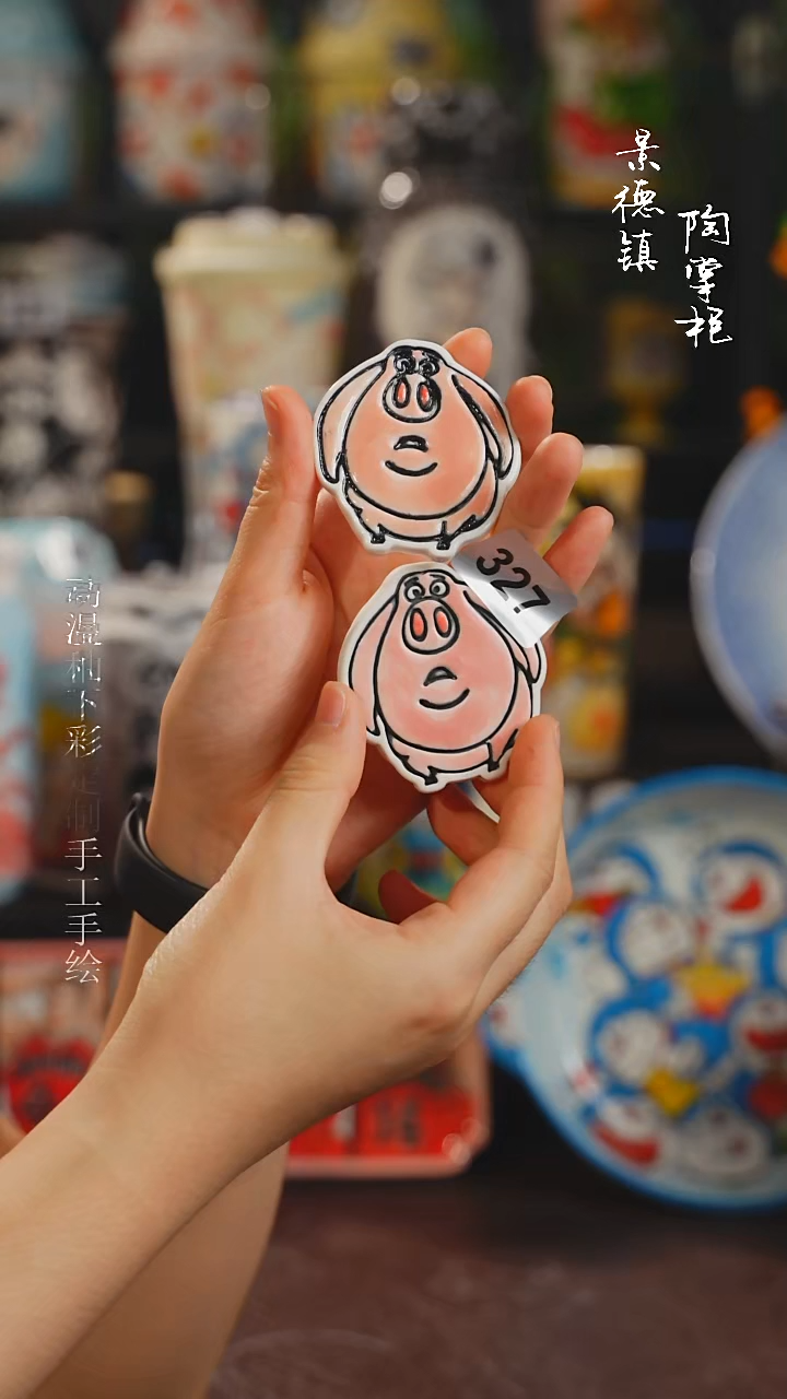 景德镇高温釉下彩纯手工手绘327