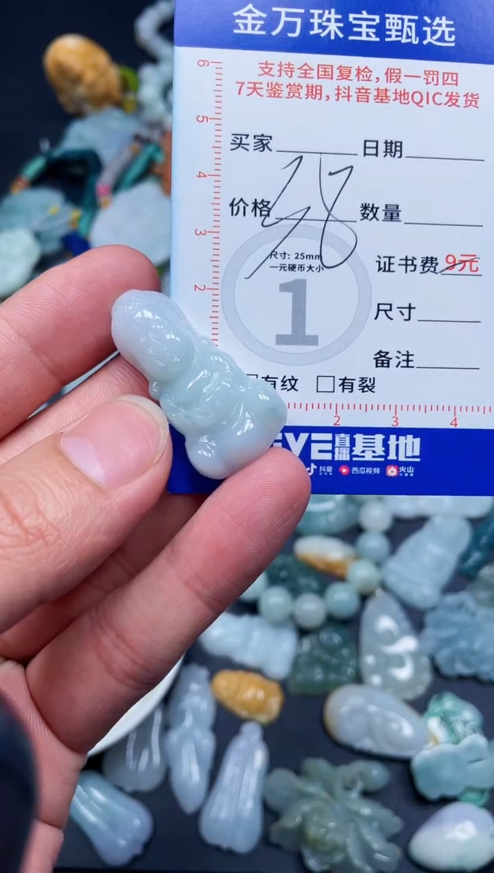 【闪购商品】翡翠颈饰未镶嵌天然翡翠a货
