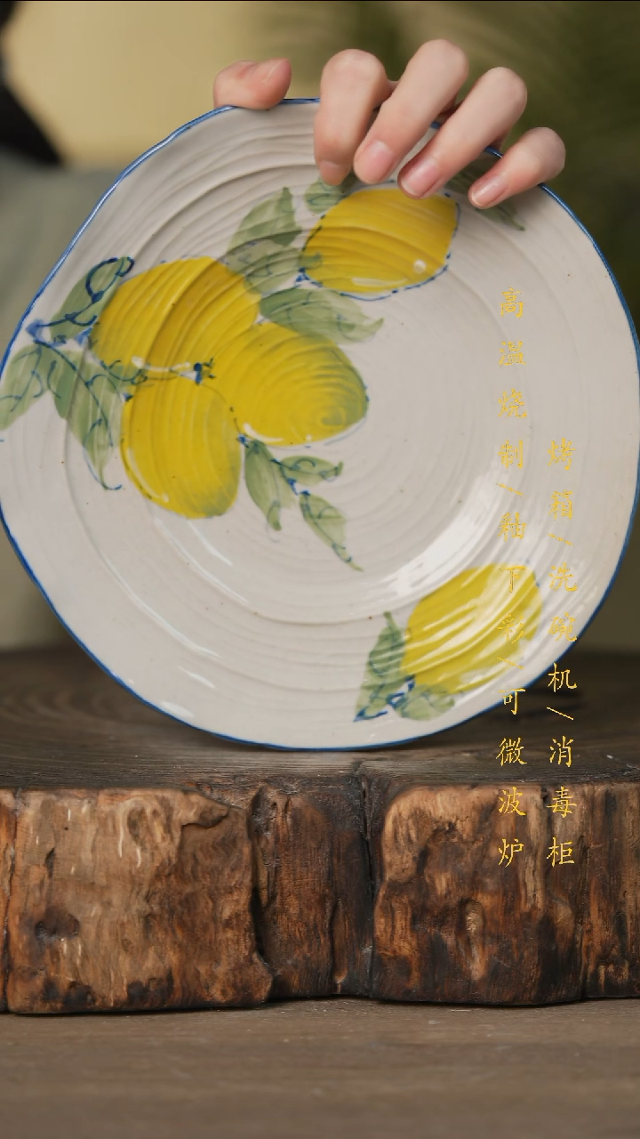 瓷片景德镇高温釉下彩可微波烤箱洗碗机