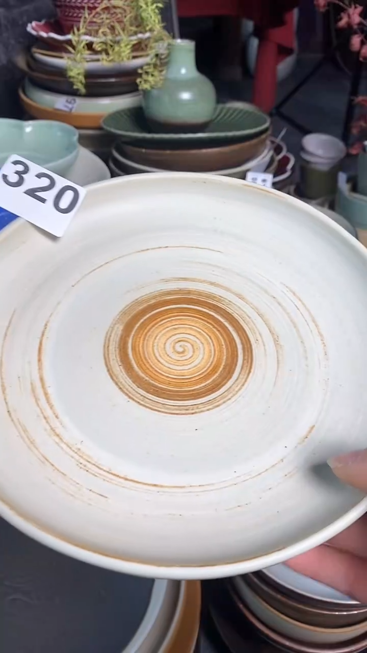 【闪购商品】碗320螺纹手刷锅盘