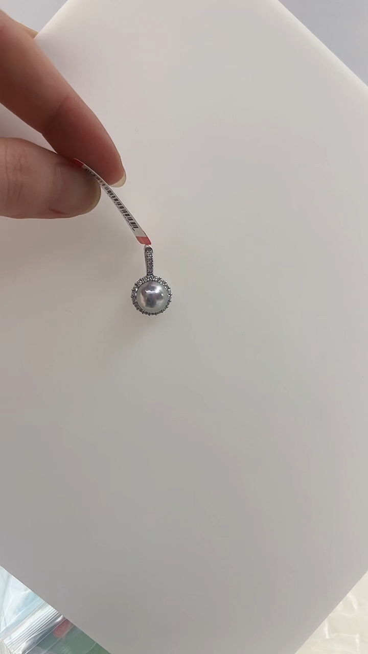 【闪购商品】银S925镶嵌海水珍珠DA吊坠@@hf022