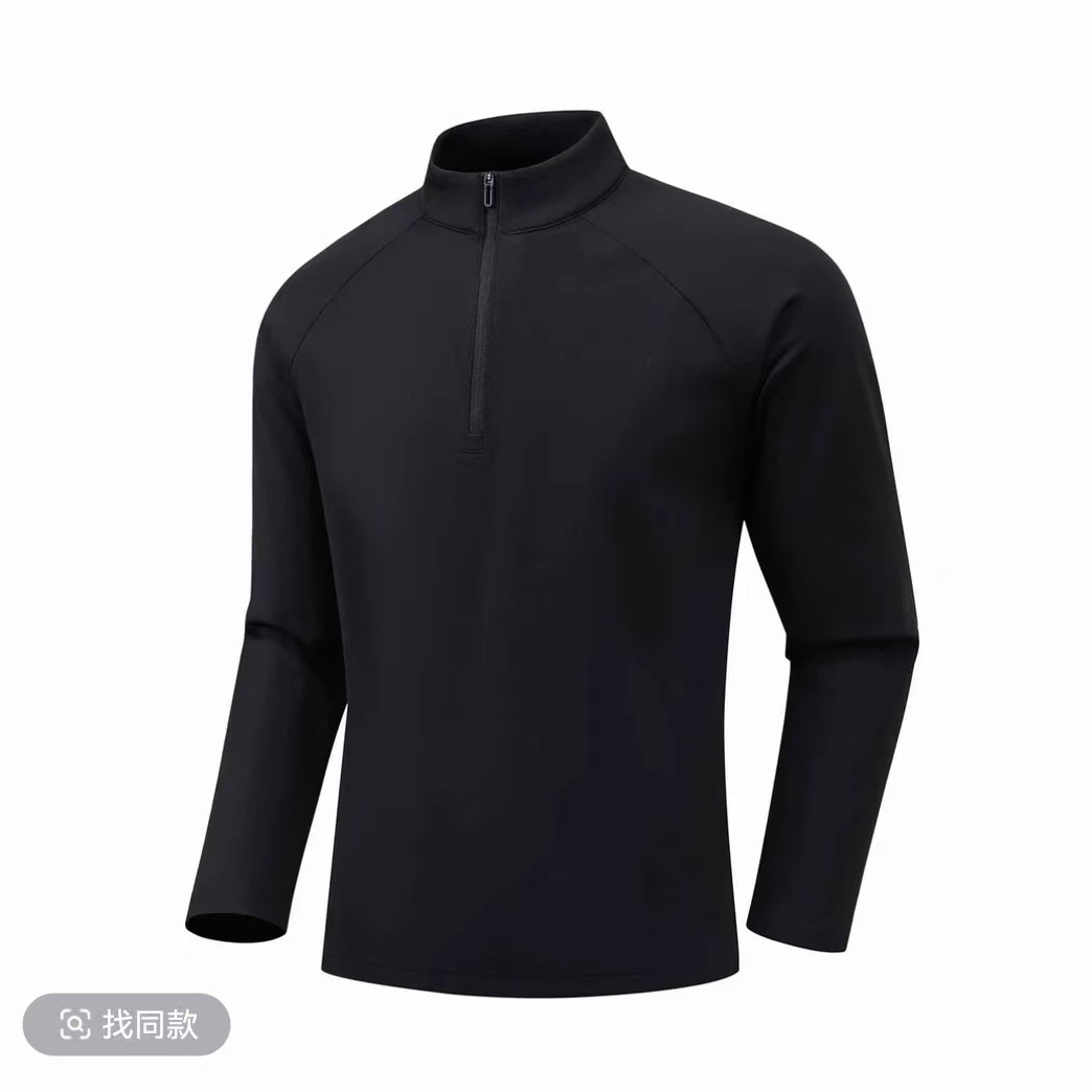 2025秋冬时尚半拉链商务休闲运动衣YU