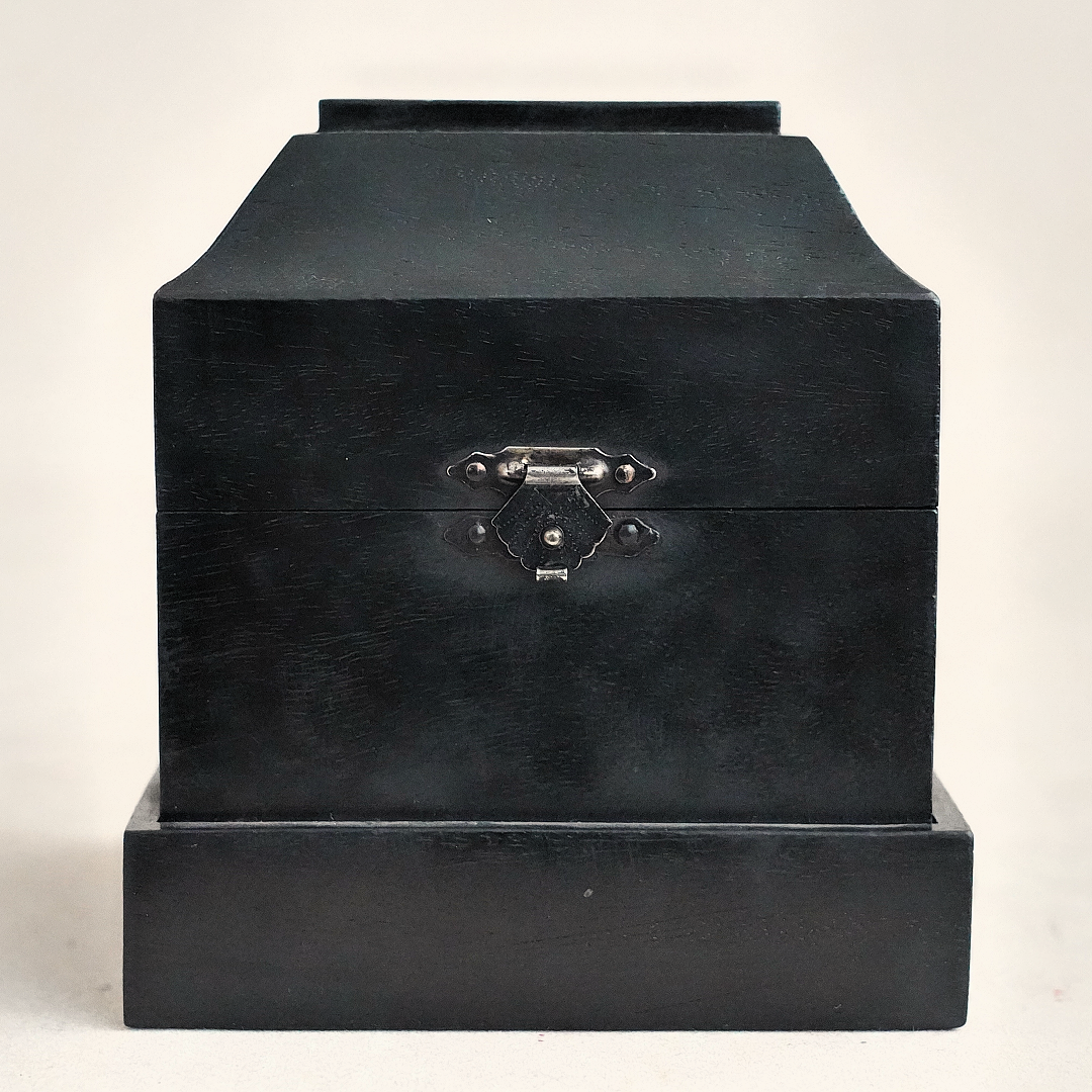 文华开物第181期拍品 2 清代 紫檀嵌影子木四方盖盒