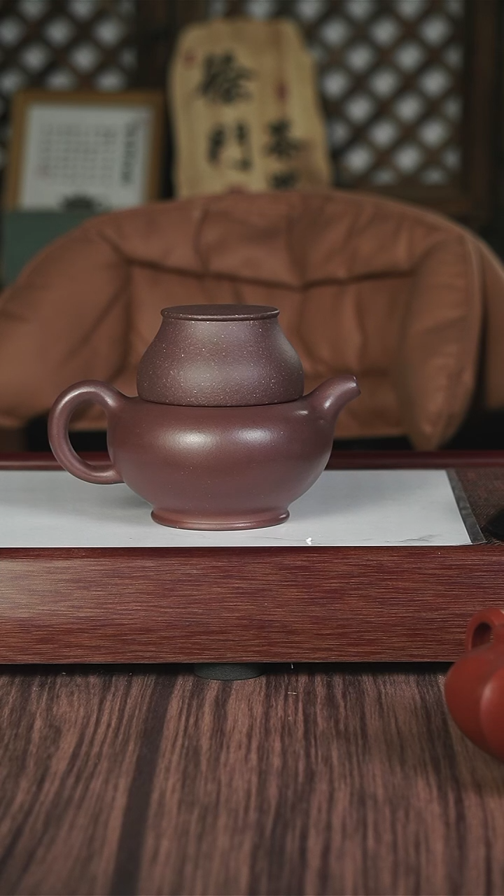 【闪购商品】紫砂茶壶紫泥  光素  秦权