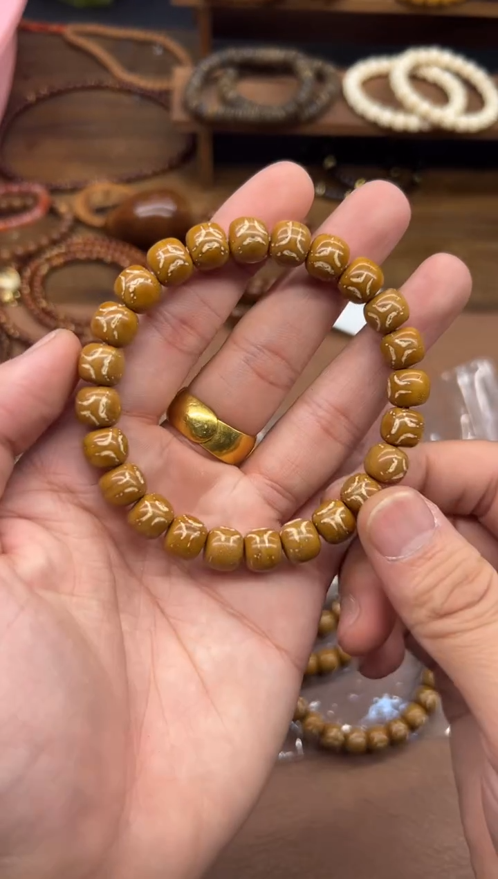 手串紫金鼠A766 黄皮卡10鬼脸实心