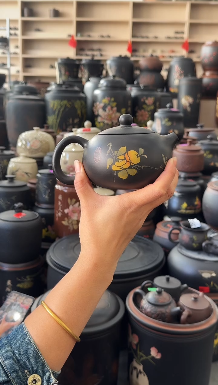 罐瑕疵壶无礼盒彩填西施300cc  694