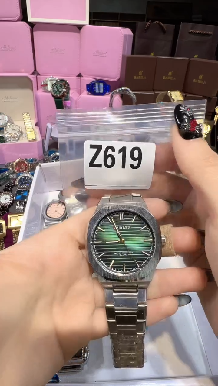 石英机芯不锈钢不锈钢直播定闪专用