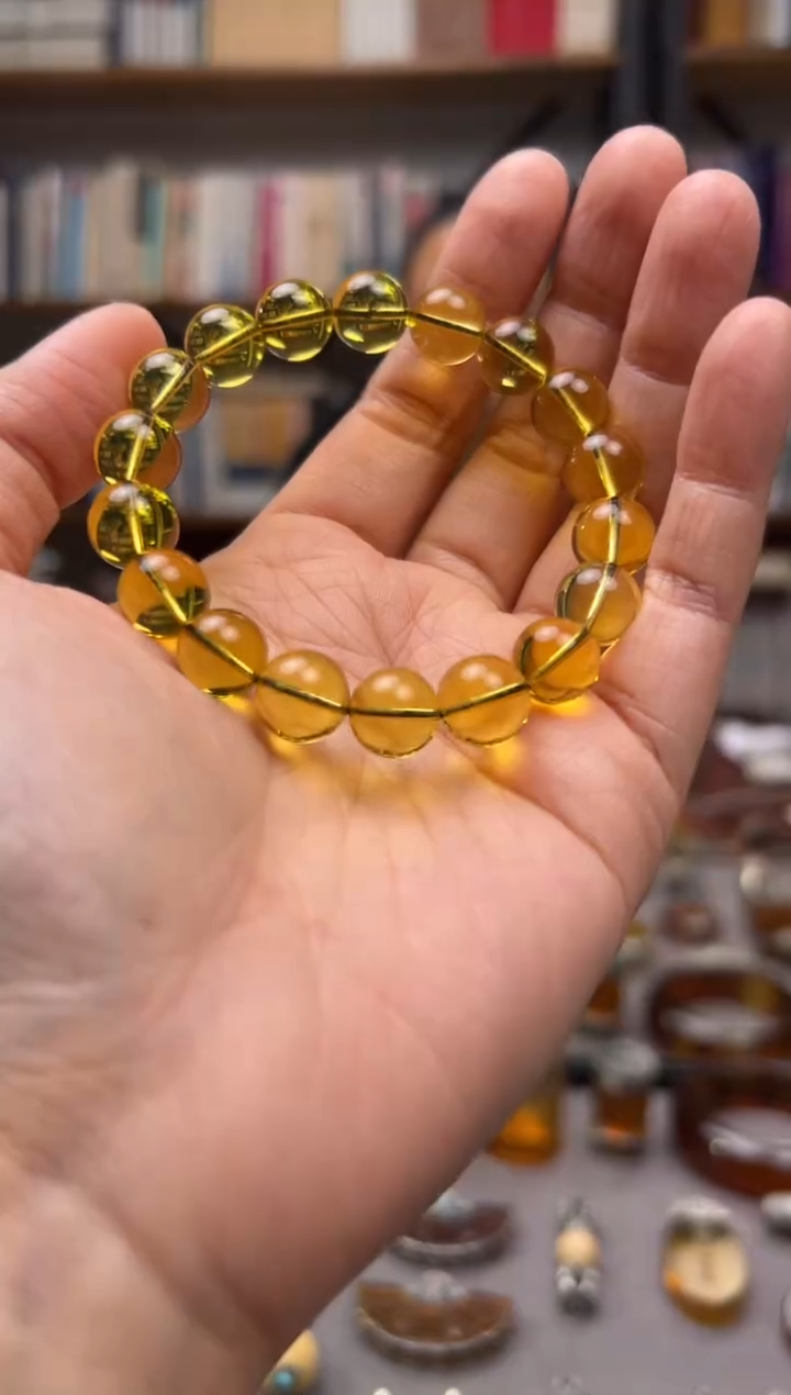 【闪购商品】琥珀颈饰未镶嵌金兰手串--多样性发一