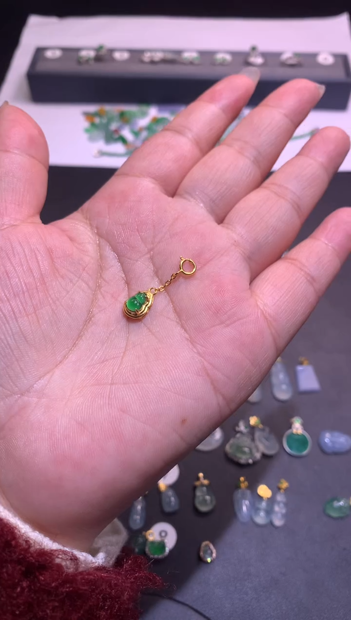 【闪购商品】翡翠吊坠(不含链)银S925镶嵌1