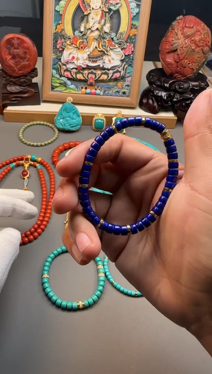 【闪购商品】青金石手串手串未镶嵌手串手串