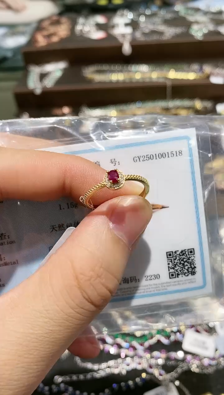 【闪购商品】红宝石戒指银S925镶嵌戒指