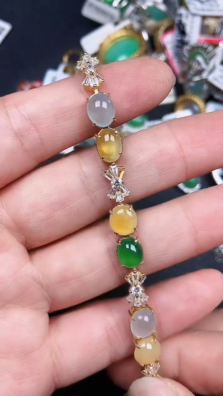 颈饰银S925镶嵌翡翠81