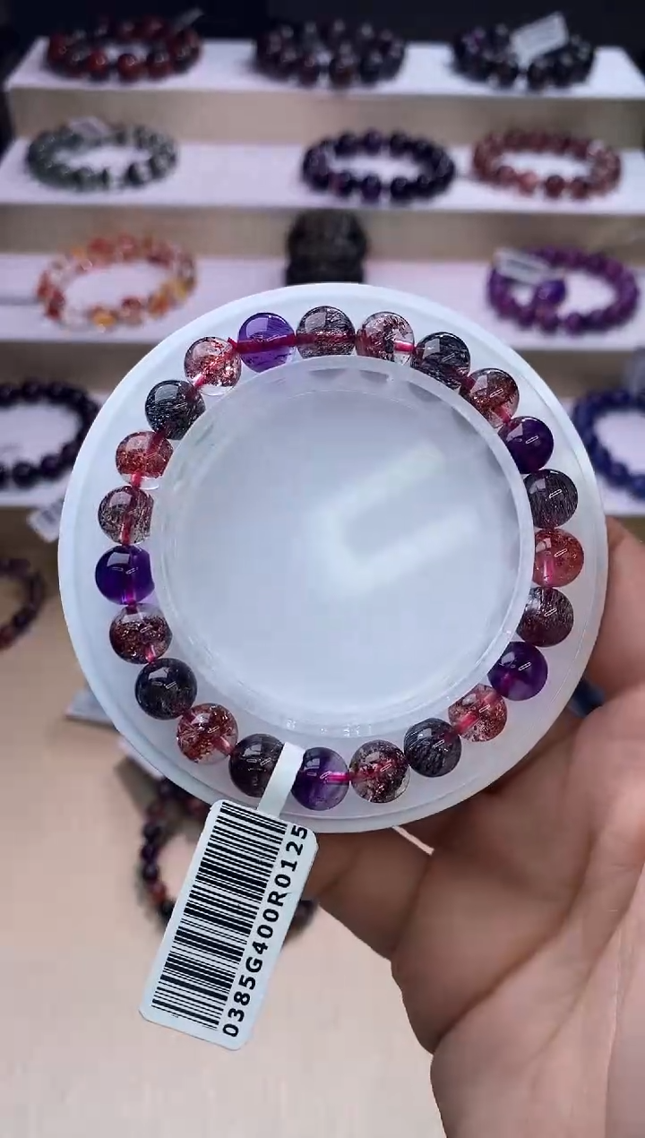 【闪购商品】水晶手链未镶嵌黑加仑超七8m+