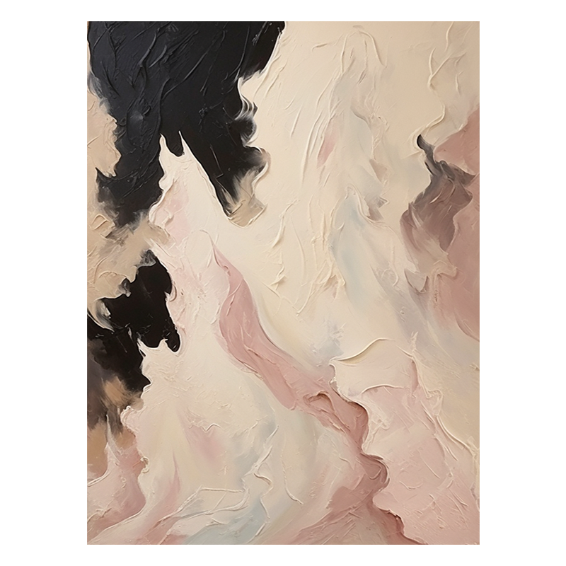 侘寂风简约现代抽象挂画客厅玄关艺术装饰画奶油风装饰画