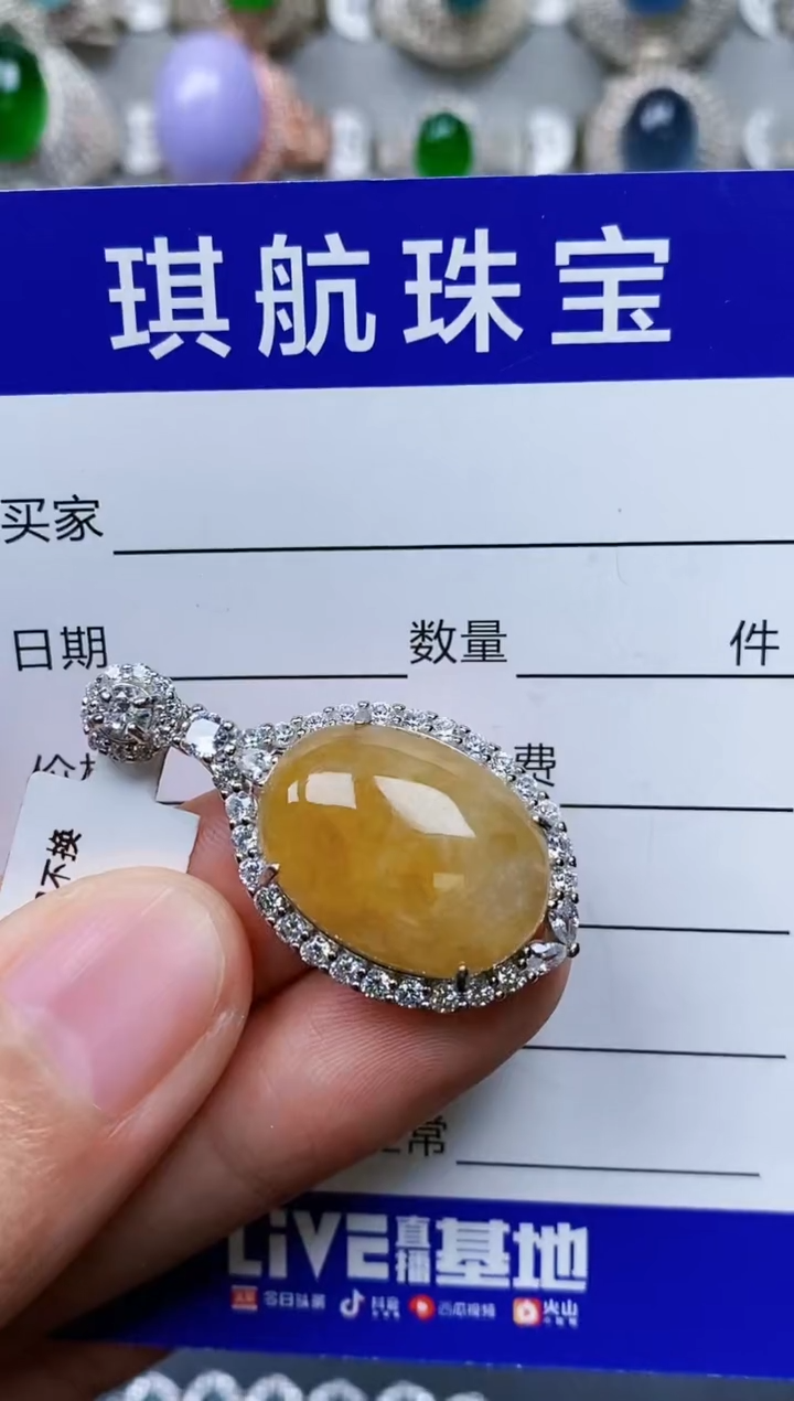 【闪购商品】翡翠颈饰银S925镶嵌0203