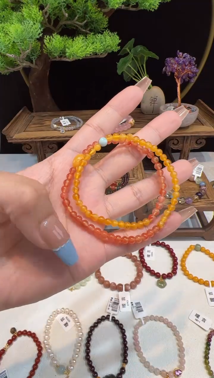 【闪购商品】未镶嵌琥珀手链手饰@@