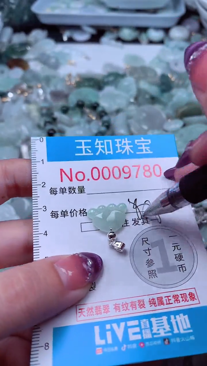 翡翠未镶嵌吊坠(不含链)9780