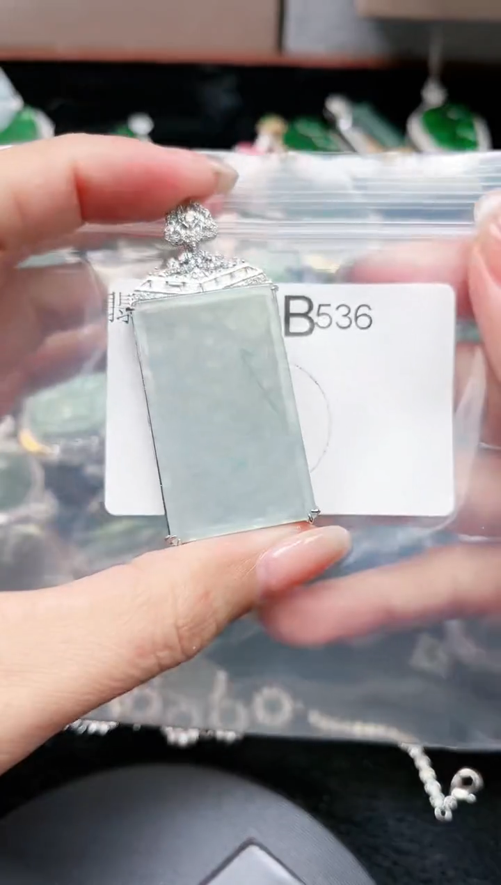 【闪购商品】翡翠颈饰未镶嵌536赠皮绳