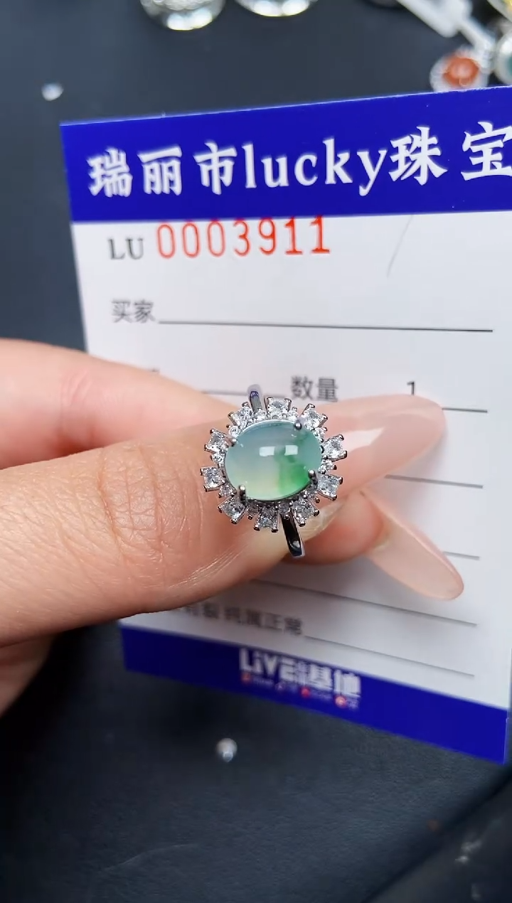 【闪购商品】翡翠颈饰银S925镶嵌3911