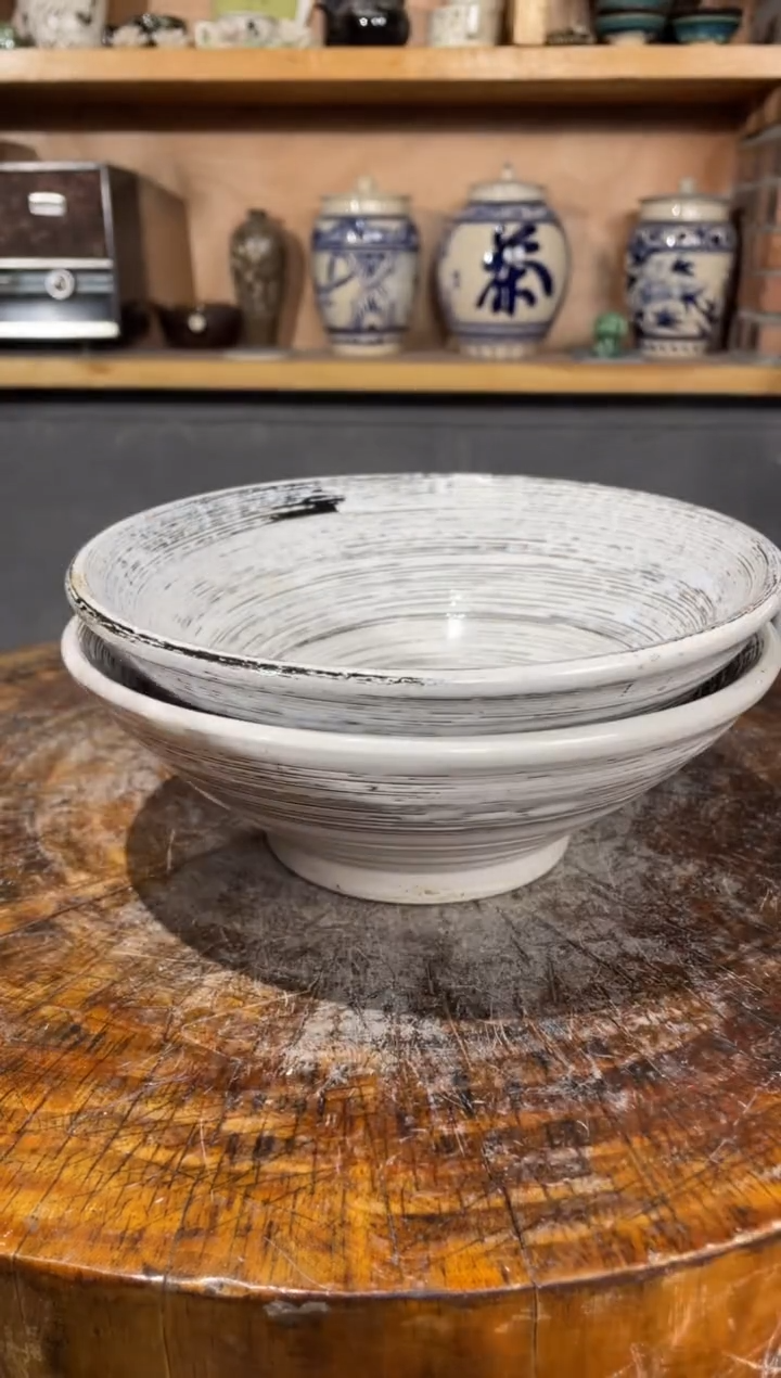 陶土2号链接8寸日式拉面碗到手两只*19.5高7