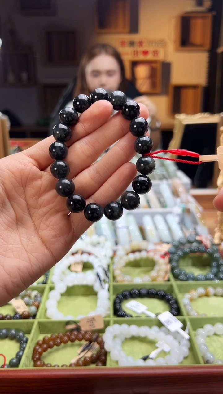 未镶嵌手串和田玉毛毛矿手串卡12