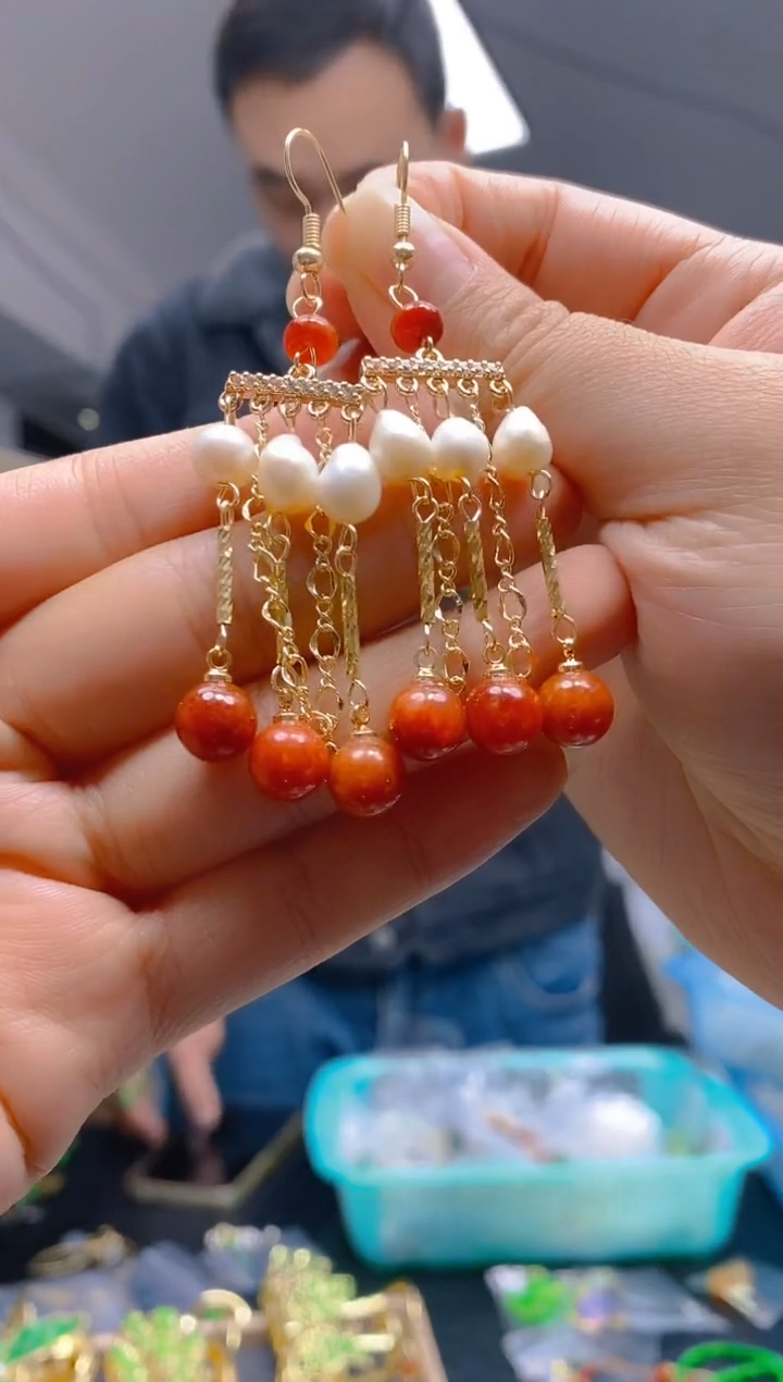 【闪购商品】翡翠耳饰合金0242翡翠耳钩