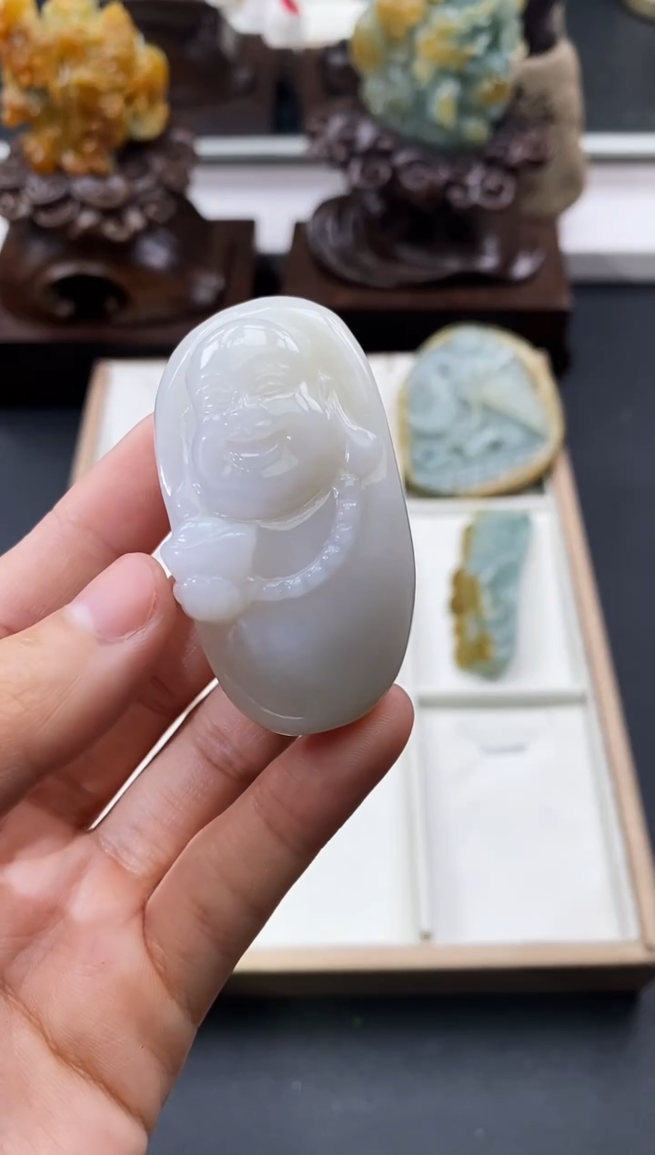 颈饰未镶嵌翡翠天然缅甸A货翡翠