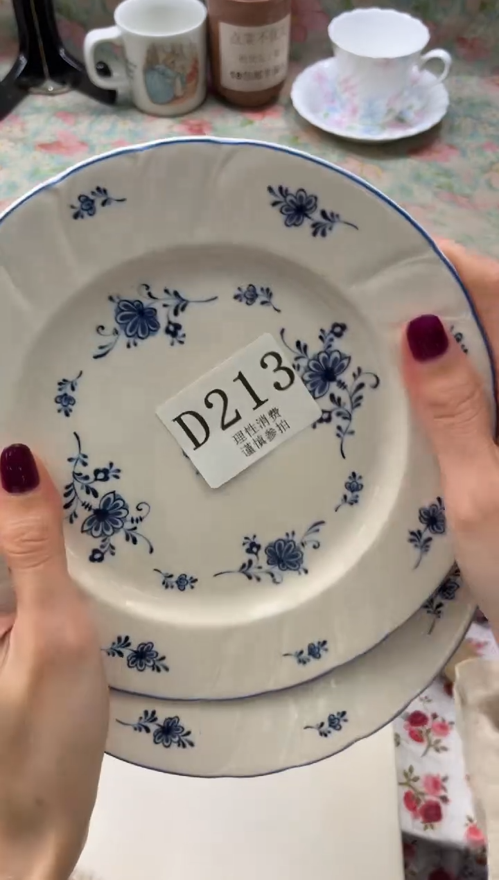 瓷片花*       D213