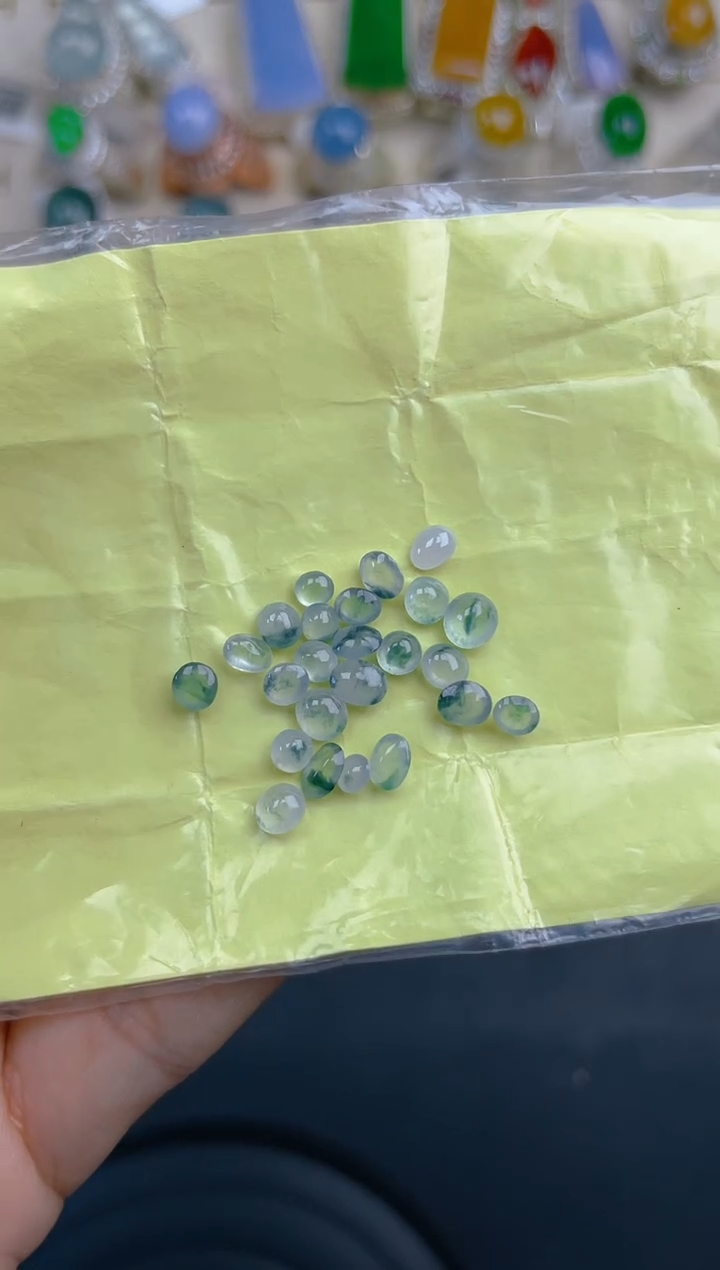 裸石翡翠天然翡翠蛋面57