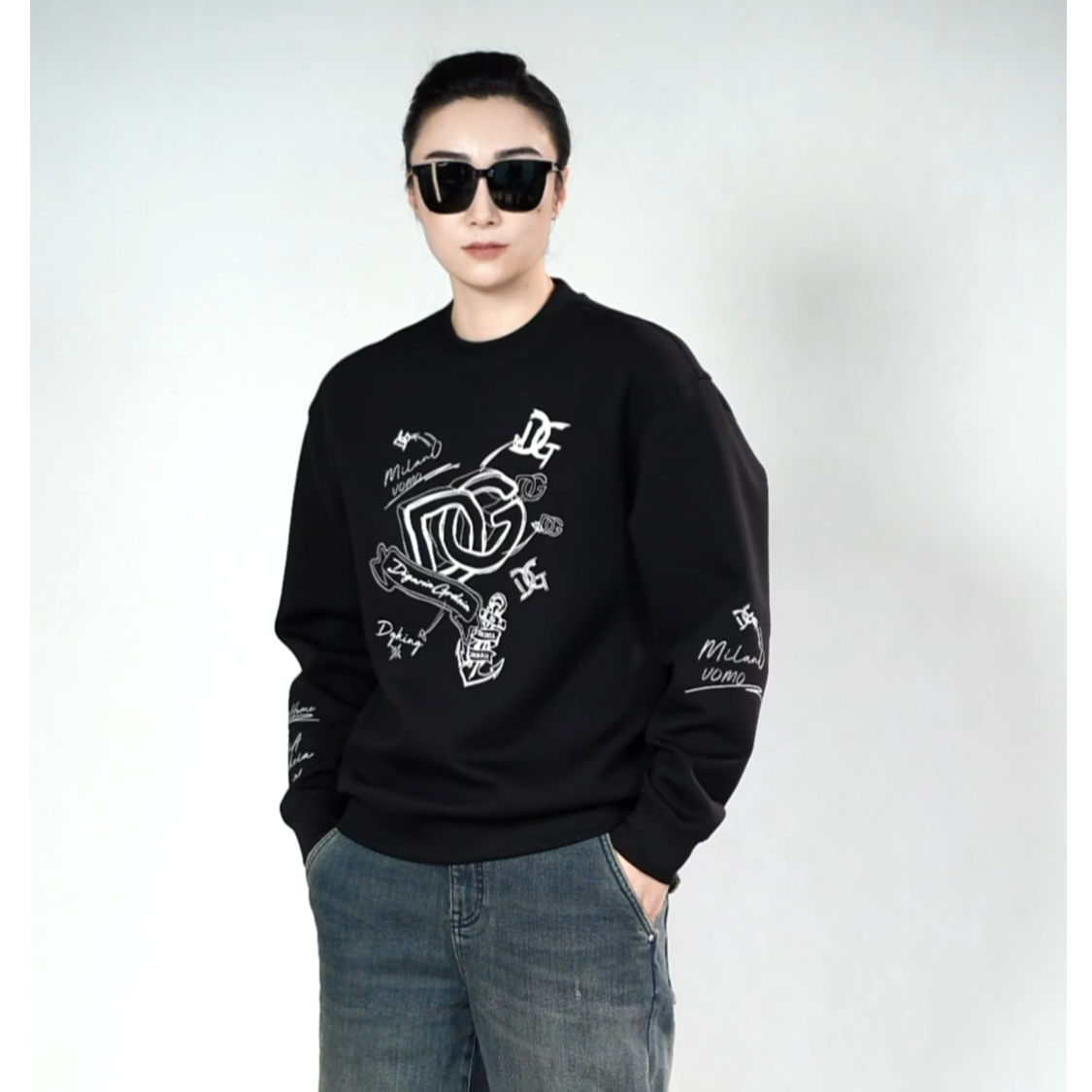 DG迪噶雅男士莫代尔棉时尚卫衣K161秋季款男装时尚休闲潮流卫衣