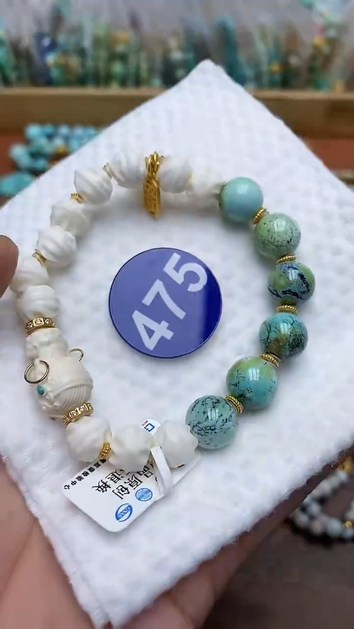 【闪购商品】绿松石手链银S925镶嵌475