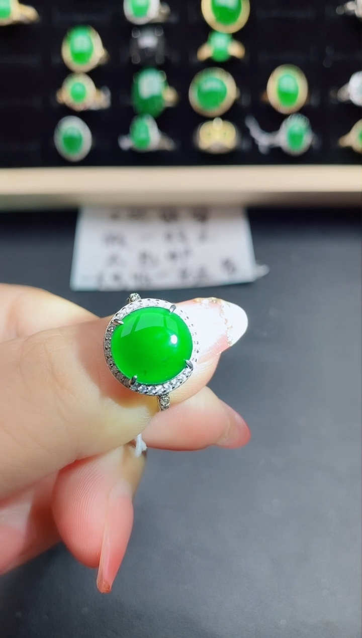 【闪购商品】翡翠戒指银S925镶嵌121212