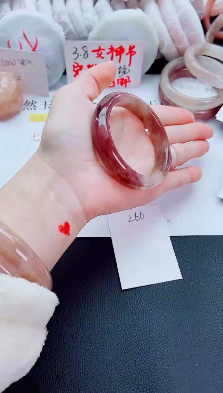 【闪购商品】石英质玉手镯未镶嵌L66-58-57